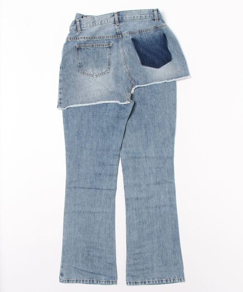 [EVRIS] Denim брюки MEDIUM голубой женский 