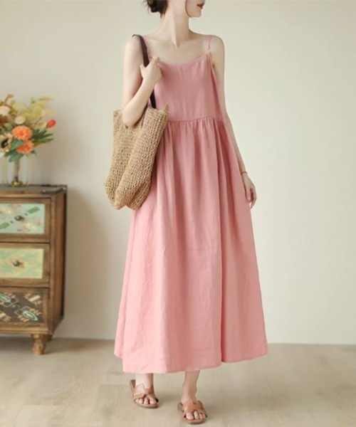 「Dream garden」 キャミソールワンピース M ブラック レディース_画像3