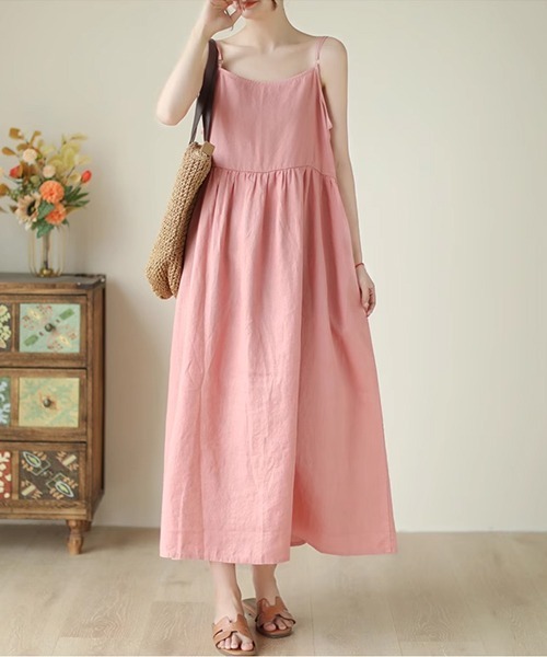 「Dream garden」 キャミソールワンピース M ブラック レディース_画像4