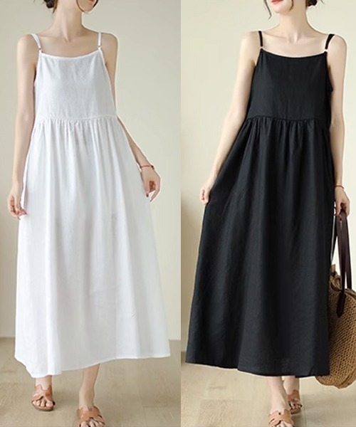 「Dream garden」 キャミソールワンピース M ブラック レディース_画像5