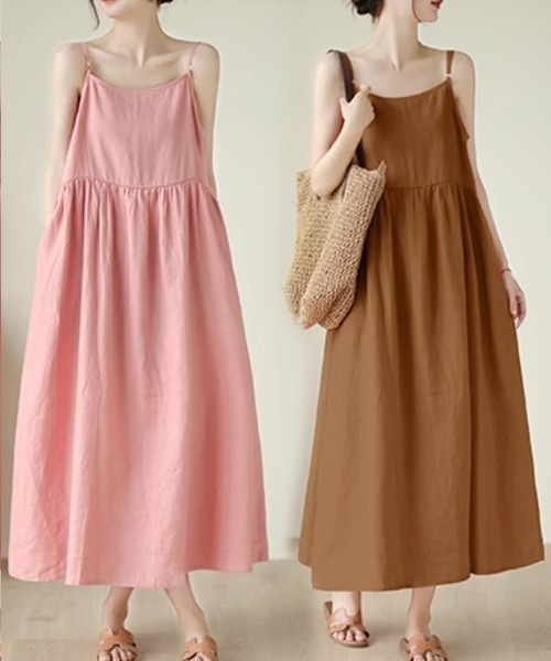 「Dream garden」 キャミソールワンピース M ブラック レディース_画像6