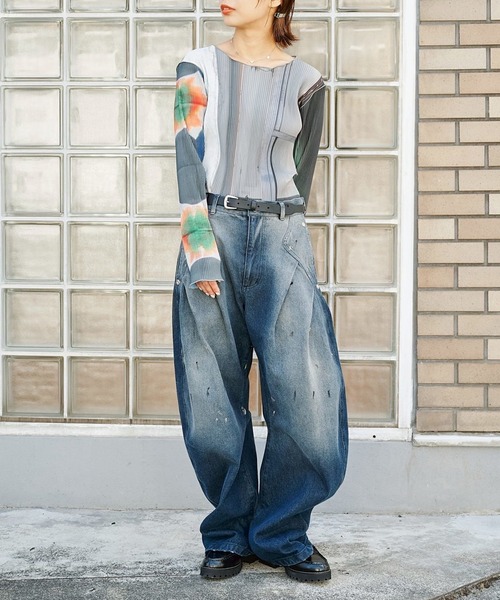 CONZ ジーンズ デニム デニムパンツ DARK WASH CURVED DENIM