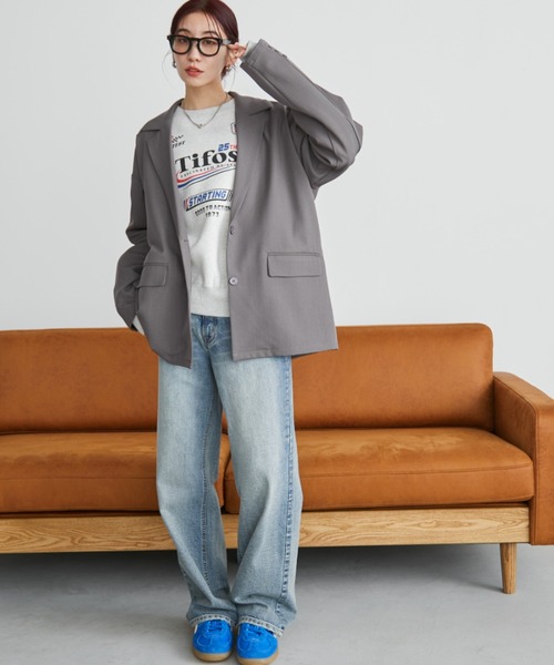 「Auntie Rosa Holiday」 テーラードジャケット FREE キャメル レディース_画像2