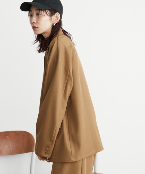 「Auntie Rosa Holiday」 テーラードジャケット FREE キャメル レディース_画像4