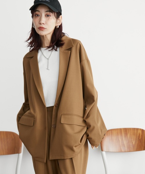 「Auntie Rosa Holiday」 テーラードジャケット FREE キャメル レディース_画像5