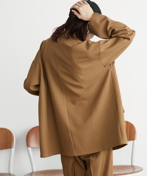 「Auntie Rosa Holiday」 テーラードジャケット FREE キャメル レディース_画像6