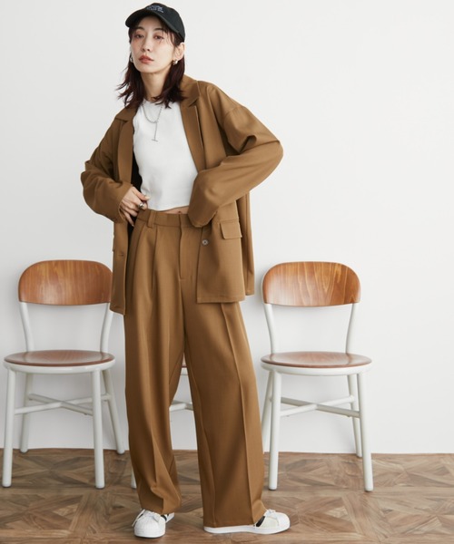 「Auntie Rosa Holiday」 テーラードジャケット FREE キャメル レディース_画像7