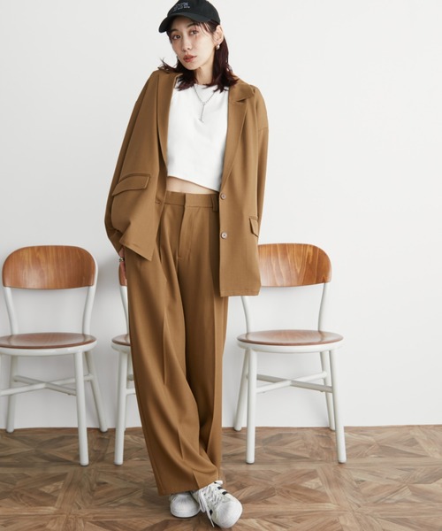 「Auntie Rosa Holiday」 テーラードジャケット FREE キャメル レディース_画像8