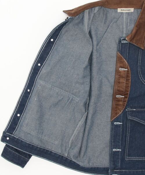 「VIBGYOR」 デニムジャケット X-LARGE ブルー メンズ_画像3