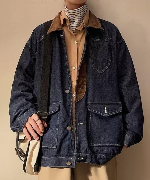 「VIBGYOR」 デニムジャケット X-LARGE ブルー メンズ_画像4