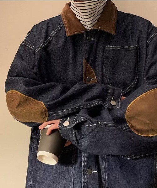 「VIBGYOR」 デニムジャケット X-LARGE ブルー メンズ_画像8