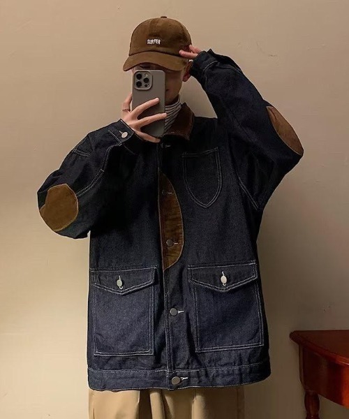 「VIBGYOR」 デニムジャケット X-LARGE ブルー メンズ_画像9