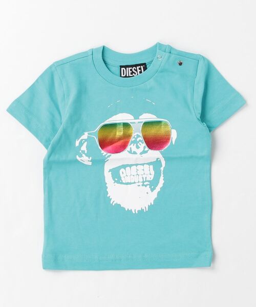 「DIESEL KIDS」 「KIDS」半袖Tシャツ 9M ホワイト キッズ_画像4