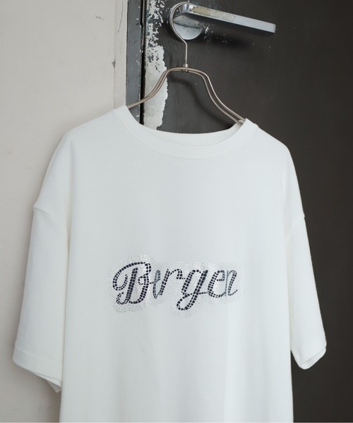 NOMBRE IMPAIR（ノンブルアンペール） tシャツ 半袖 タイルロゴ箔PT 