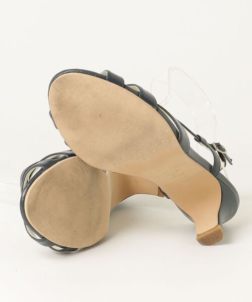 「Sophia collection」 ヒールサンダル 23.5cm ネイビー レディース_画像3