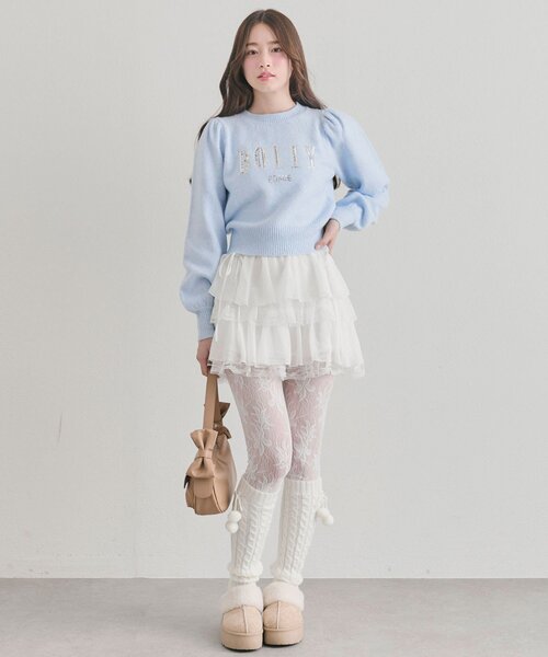 OLIVE des OLIVE（オリーブデオリーブ） スカート ラッフルティアード