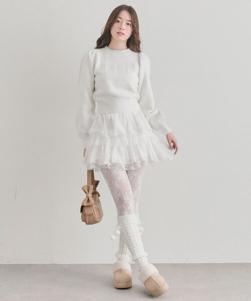 OLIVE des OLIVE（オリーブデオリーブ） スカート ラッフルティアード