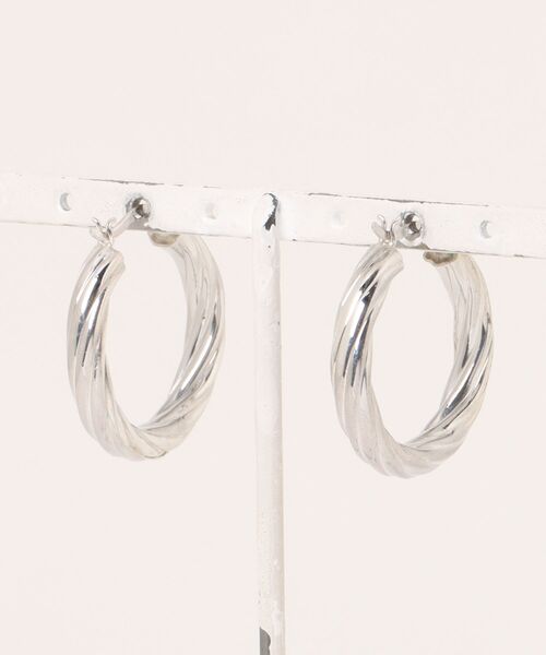 「sowi」 ピアス（両耳用） フリ- シルバー レディース_画像2