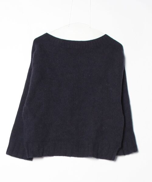 「qualite」 長袖ニット 38 ネイビー レディース_画像2