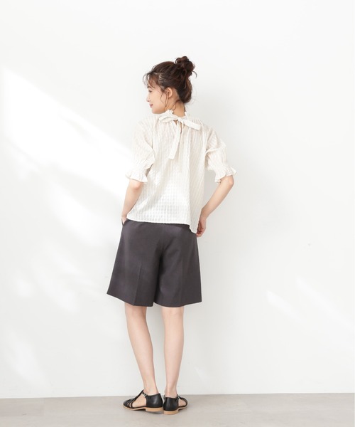 「N.(N. Natural Beauty Basic)」 半袖ブラウス MEDIUM ブルー系その他 レディース_画像6