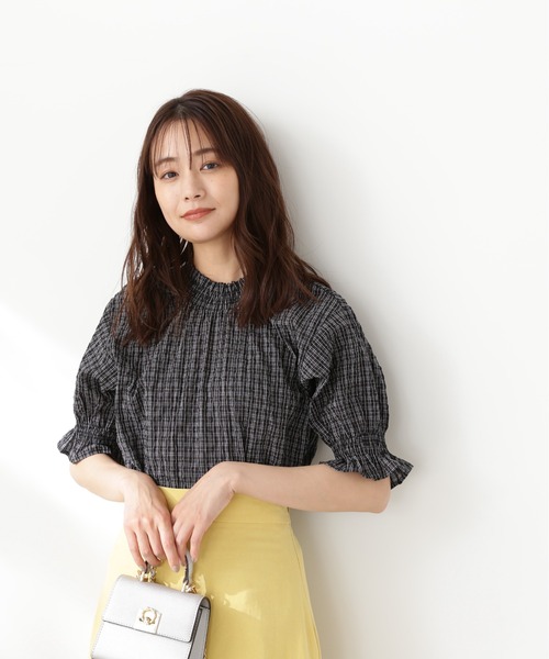 「N.(N. Natural Beauty Basic)」 半袖ブラウス MEDIUM ブルー系その他 レディース_画像9