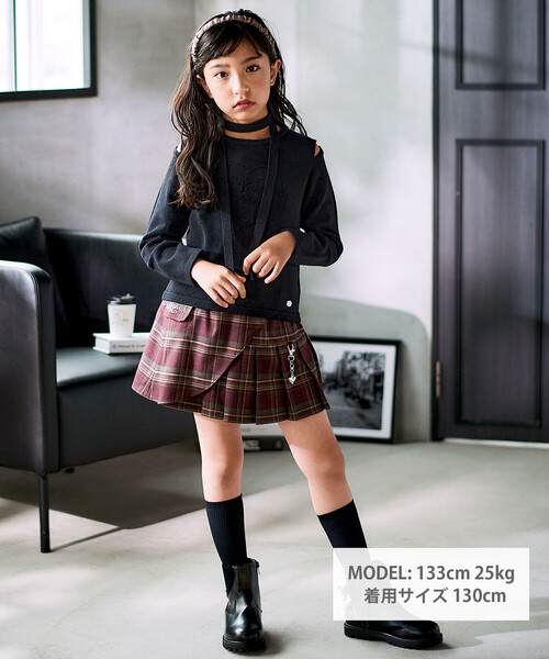 nexchic（ネクシック） スカート レイヤードプリーツスカパン(110