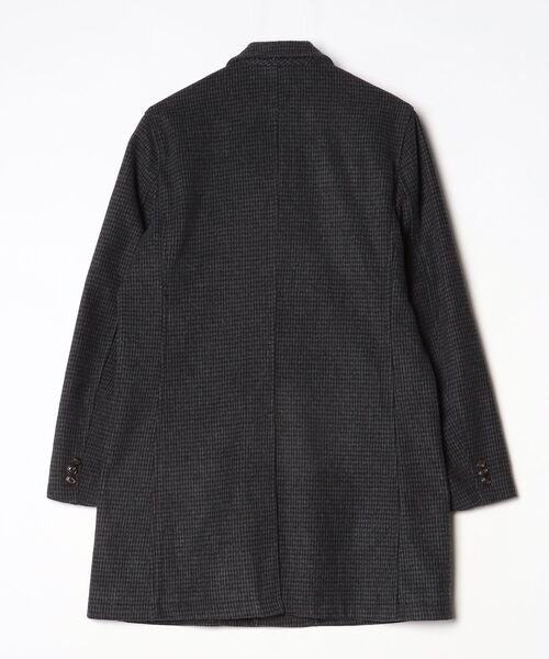 TETE HOMME（テット オム） チェック柄チェスターコート M ブラック