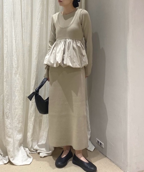 STYLEMIXER（スタイルミキサー） ワンピース 2ピースバルーンペプラム