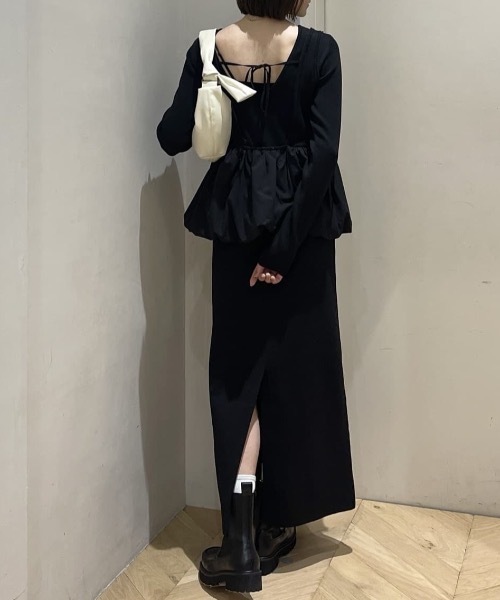 STYLEMIXER（スタイルミキサー） ワンピース 2ピースバルーンペプラム