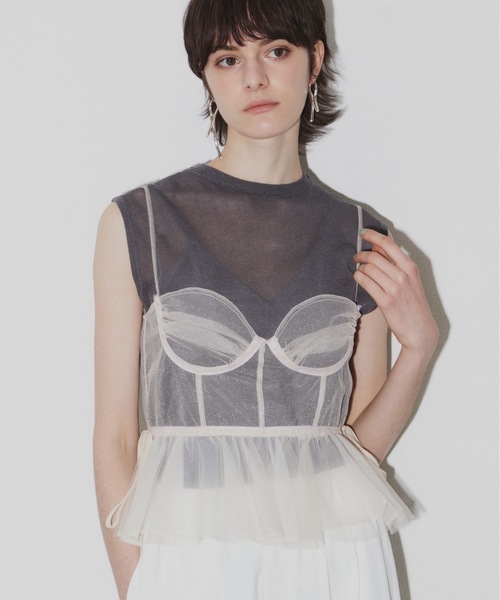 美品 LA BELLE ETUDE スリーブヴィンテージ ビスチェ ブラウス 美品 LA BELLE ETUDE スリーブヴィンテージ ビスチェ ブラウス J1U by