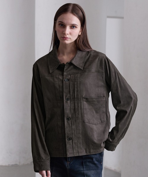 CLEL（クレイル） シャツ 「CLEL」Double Tech Fade Trucker Design