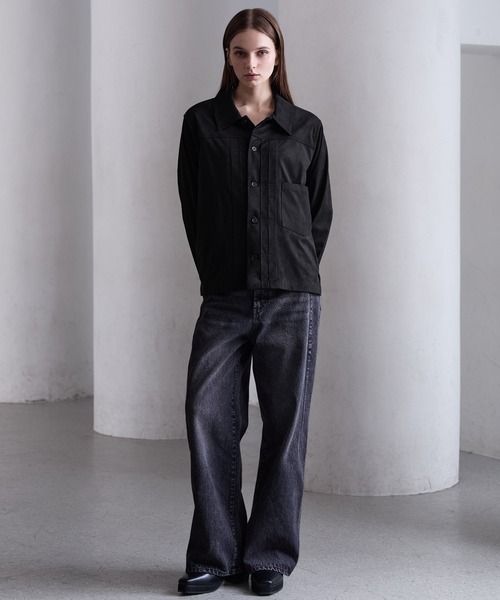 CLEL（クレイル） シャツ 「CLEL」Double Tech Fade Trucker Design