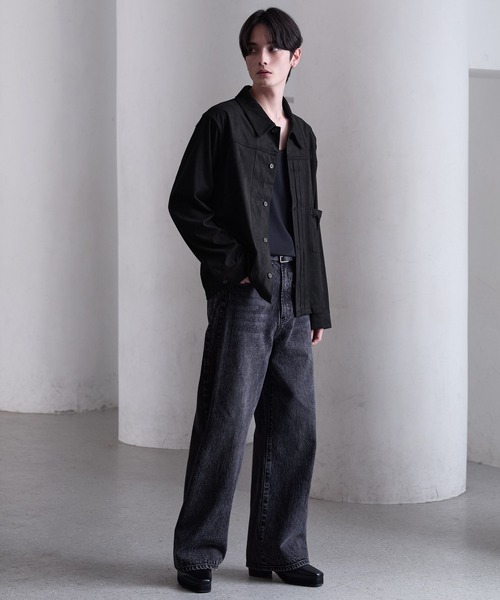 CLEL（クレイル） シャツ 「CLEL」Double Tech Fade Trucker Design