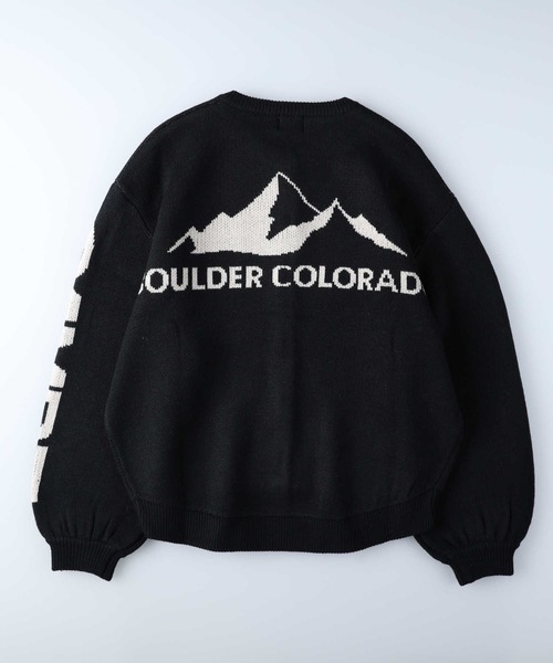 「CAMP7」 ニットカーディガン M-L オフホワイト レディース_画像4