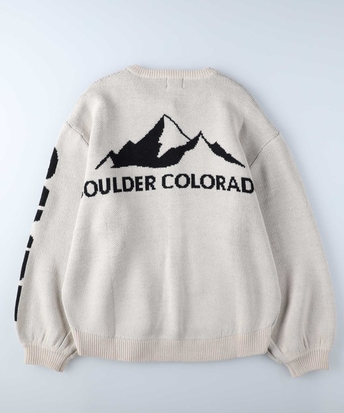 「CAMP7」 ニットカーディガン M-L オフホワイト レディース_画像9