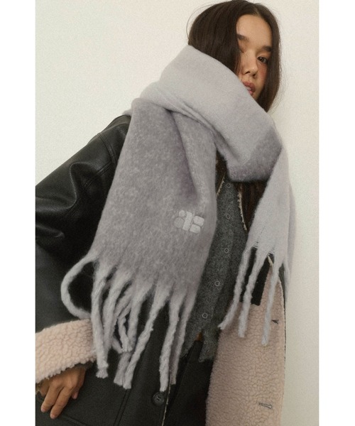 ALEXIA STAM（アリシアスタン） マフラー ストール Logo Scarf /ASロゴ