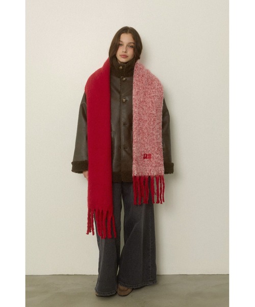 ALEXIA STAM（アリシアスタン） マフラー ストール Logo Scarf /ASロゴ