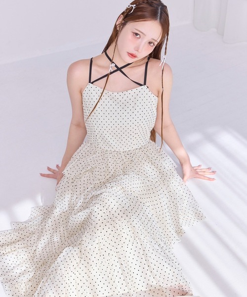 one after another NICE CLAUP ワンピース 「WEB限定」ティアード