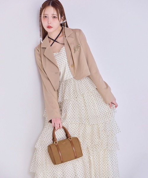 nice claup フリルティアードワンピース one after another NICE CLAUP ワンピース 「WEB限定」ティアード