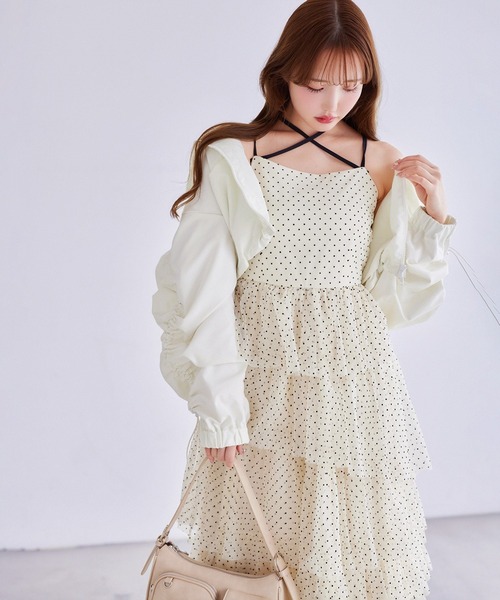 one after another NICE CLAUP ワンピース 「WEB限定」ティアード
