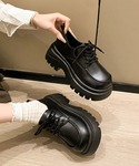 ローファー 通学 厚底ローファー トラックソー...の詳細画像4