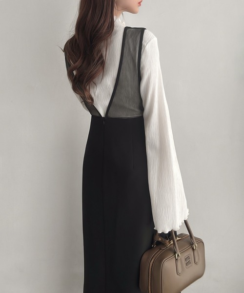 「Meiru」 サロペットスカート - ブラック レディース_画像2