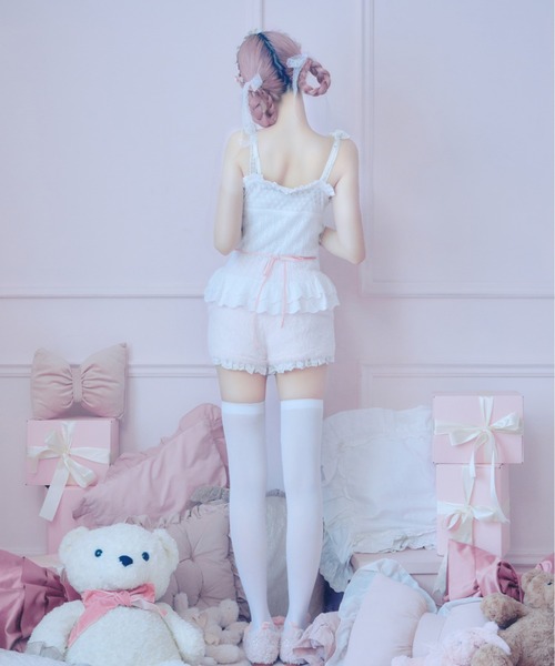 【Fiorforte】garter knit short pants /ピンク Fiorforte パンツ garter knit short pants レディース : ZOZOTOWN