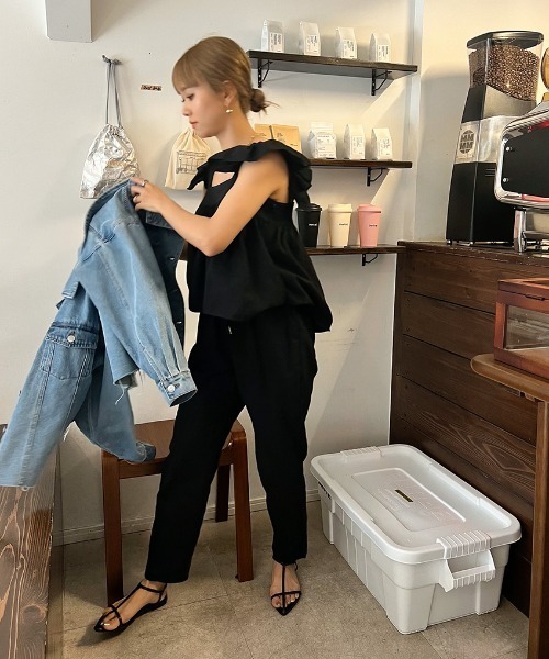 「ISOOK」 セットアップ FREE ブラック レディース_画像4