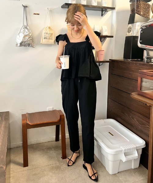 「ISOOK」 セットアップ FREE ブラック レディース_画像8