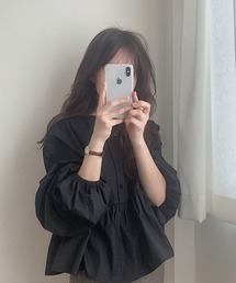 「LAUIR」 長袖ブラウス LARGE アイボリー レディースの画像3