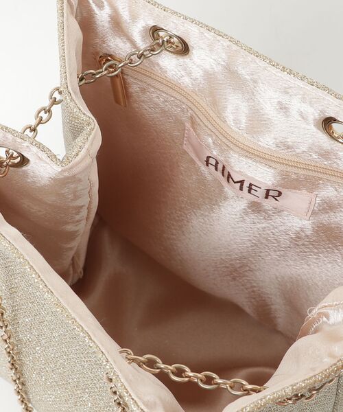 「AIMER」 ショルダーバッグ フリ- ベージュ レディース_画像4