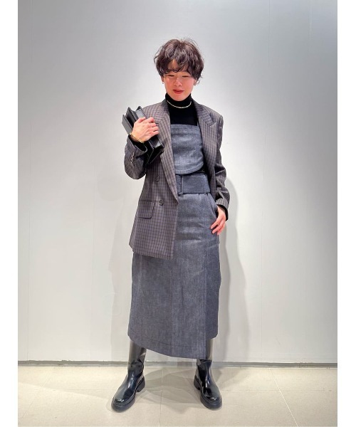 スカート COLUMN / ウエストベルトデニムスカート「PERMANENT」の画像