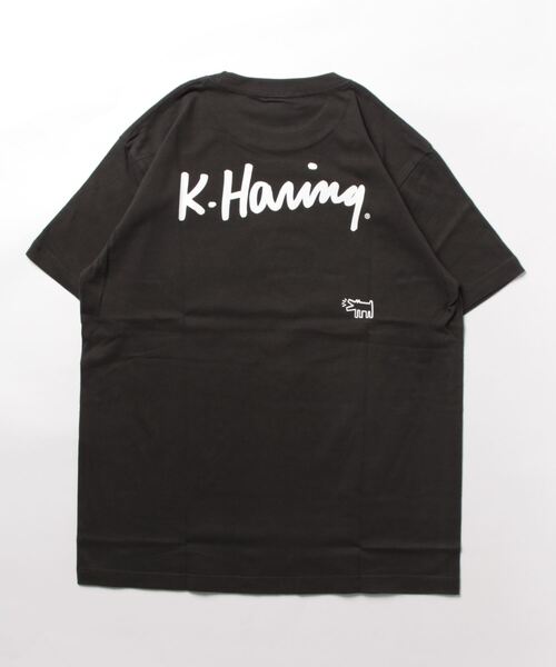「Keith Haring」 半袖Tシャツ MEDIUM スミクロ メンズ_画像2