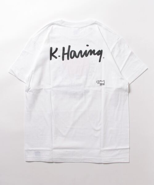 「Keith Haring」 半袖Tシャツ MEDIUM スミクロ メンズ_画像7